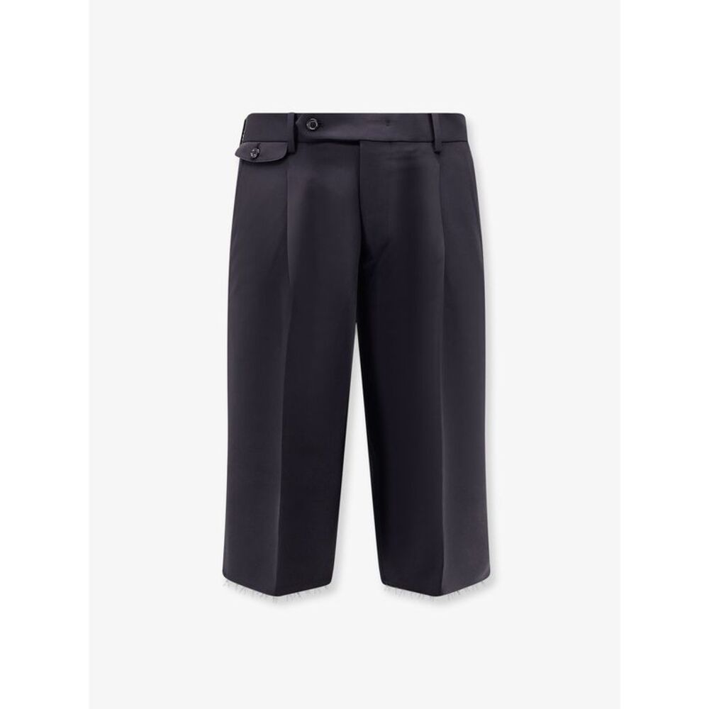 Tonywack Men Wool Blend Bermuda Shorts With Frontale Pinces